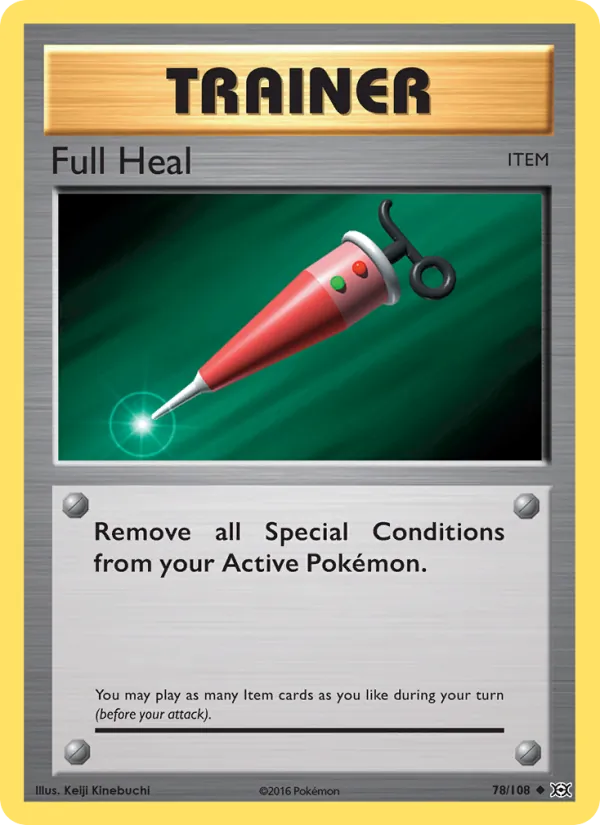 Full Heal — Evolutions #78 (Pokémon TCG card)