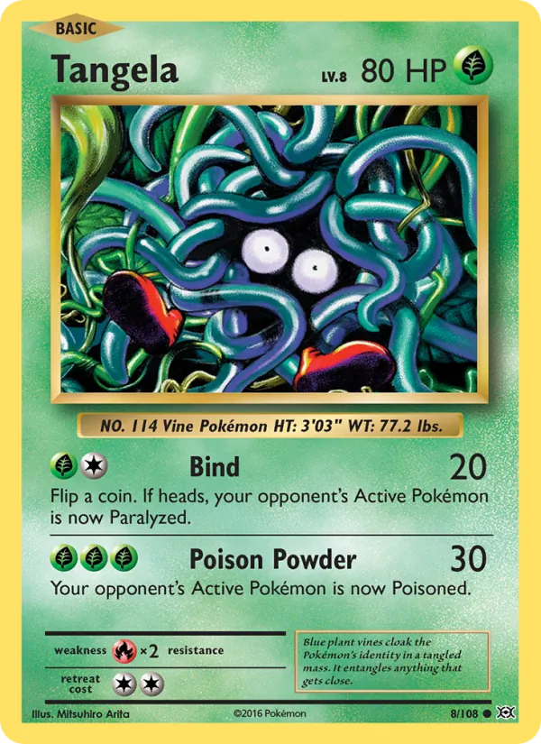 Tangela — Evolutions #8 (Pokémon TCG card)