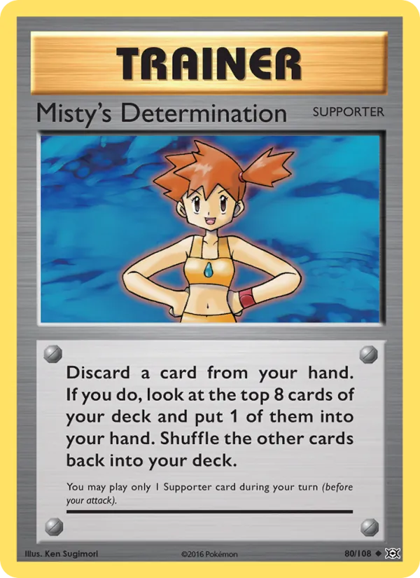 Misty's Determination — Evolutions #80 (Pokémon TCG card)