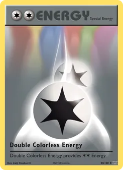 Double Colorless Energy (Evolutions #90)