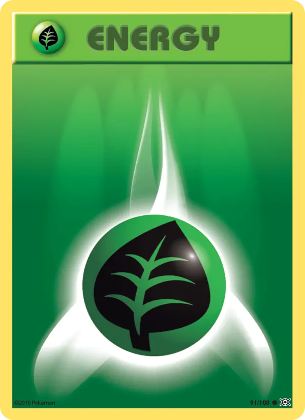 Grass Energy — Evolutions #91 (Pokémon TCG card)