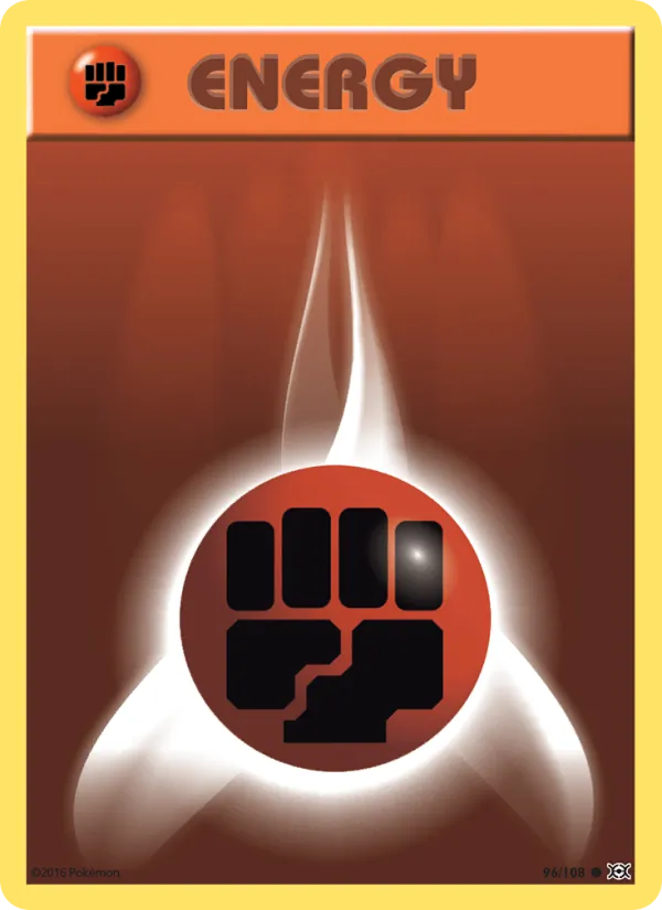 Fighting Energy — Evolutions #96 (Pokémon TCG card)