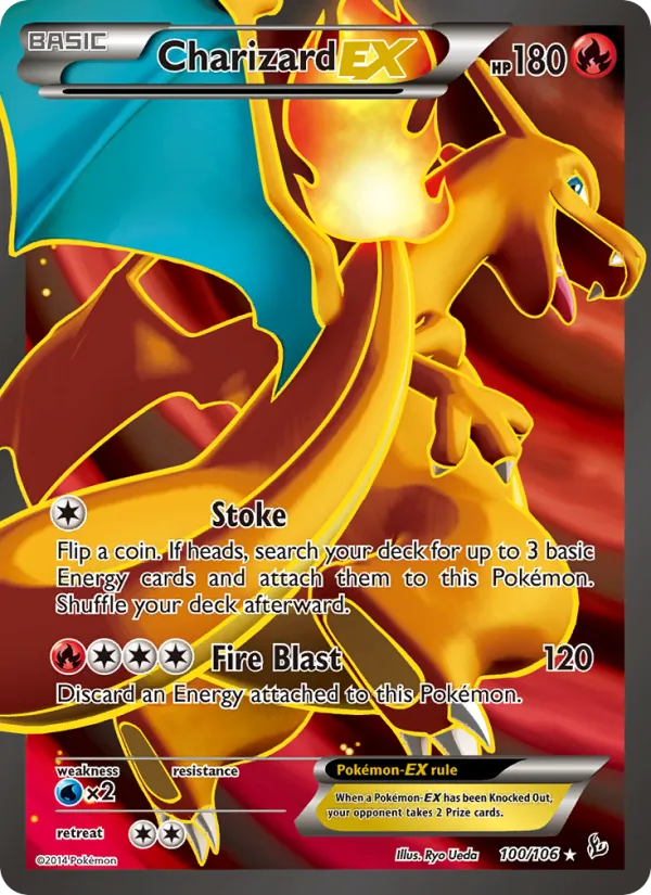 Charizard EX — Flashfire #100 (Pokémon TCG card)