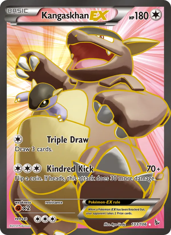 Kangaskhan EX — Flashfire #103 (Pokémon TCG card)