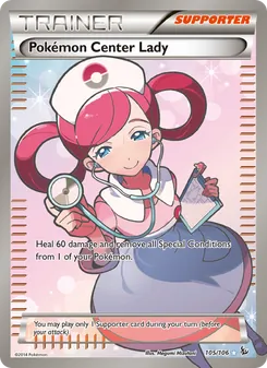 Pokémon Center Lady (Flashfire #105)