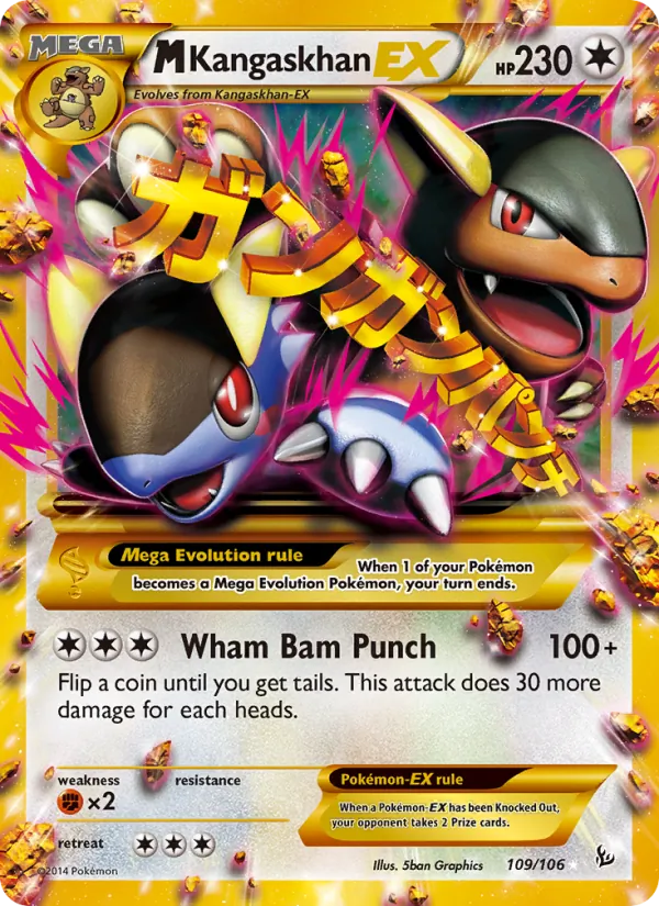 M Kangaskhan EX — Flashfire #109 (Pokémon TCG card)