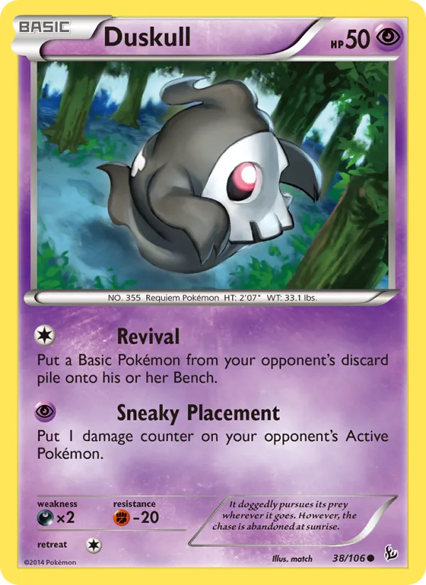 Duskull — Flashfire #38 (Pokémon TCG card)