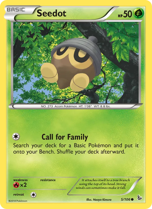 Seedot — Flashfire #5 (Pokémon TCG card)