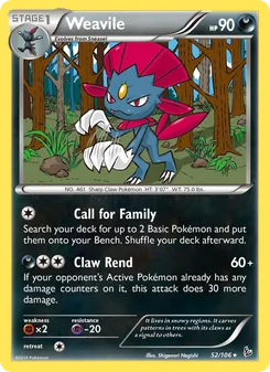 Weavile (Flashfire #52)
