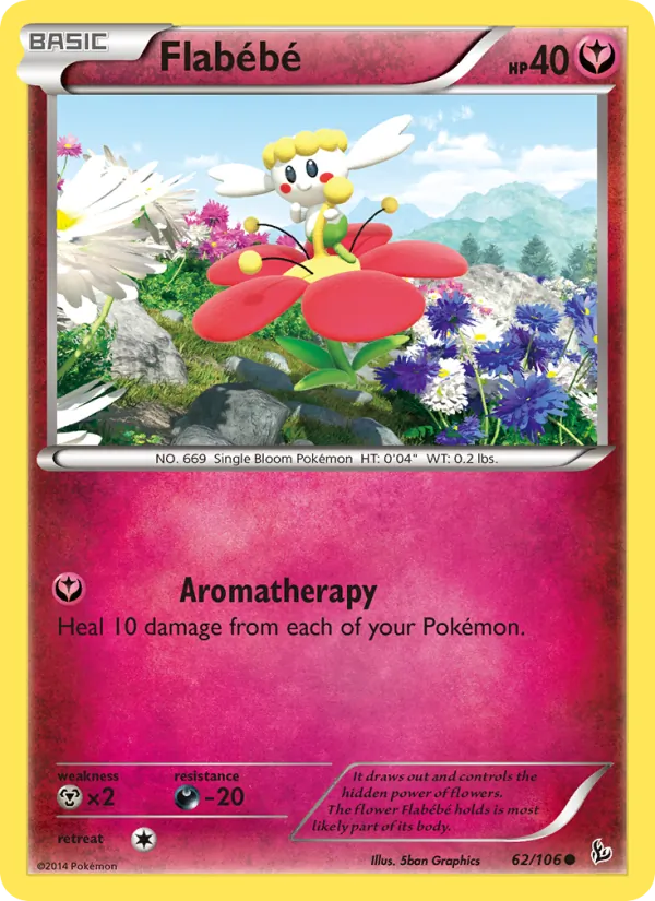 Flabébé — Flashfire #62 (Pokémon TCG card)