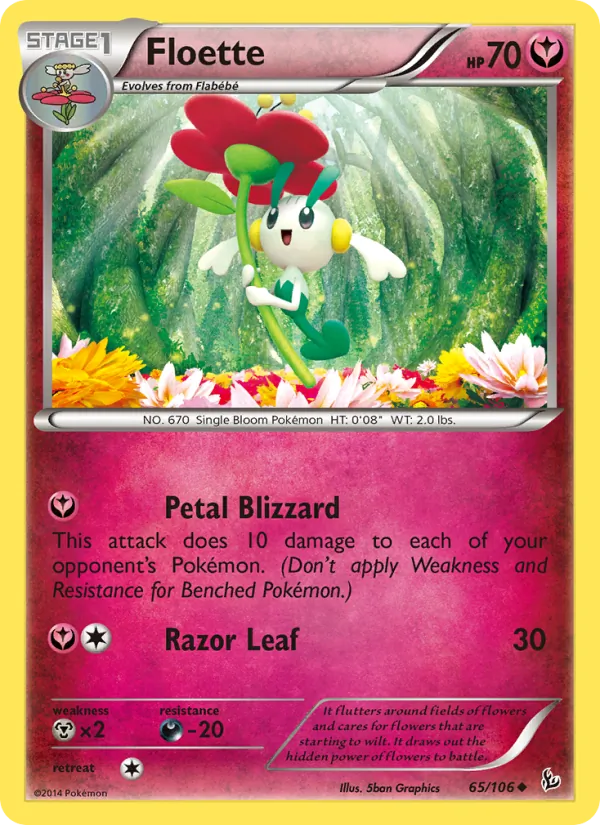 Floette — Flashfire #65 (Pokémon TCG card)