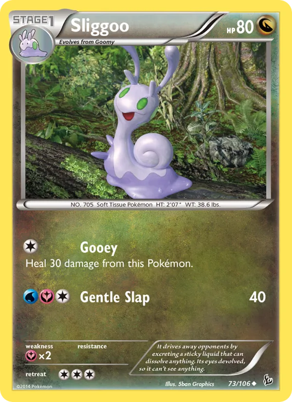 Sliggoo — Flashfire #73 (Pokémon TCG card)