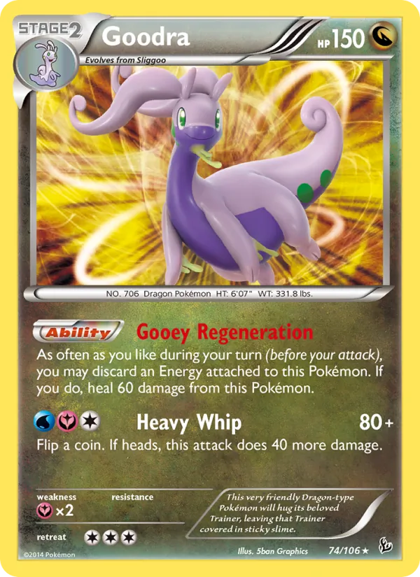 Goodra — Flashfire #74 (Pokémon TCG card)