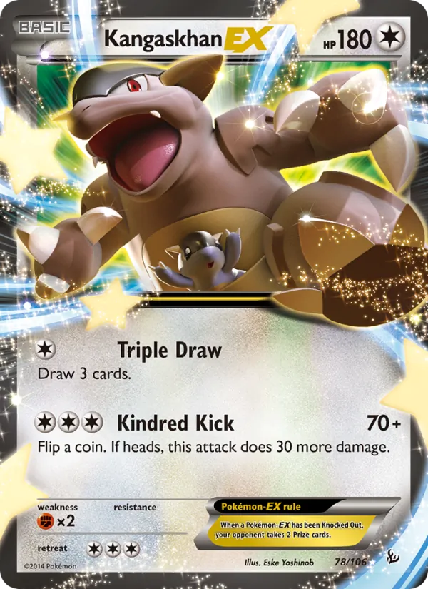 Kangaskhan EX — Flashfire #78 (Pokémon TCG card)
