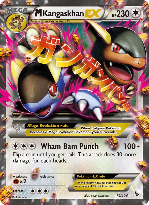 M Kangaskhan EX — Flashfire #79 (Pokémon TCG card)