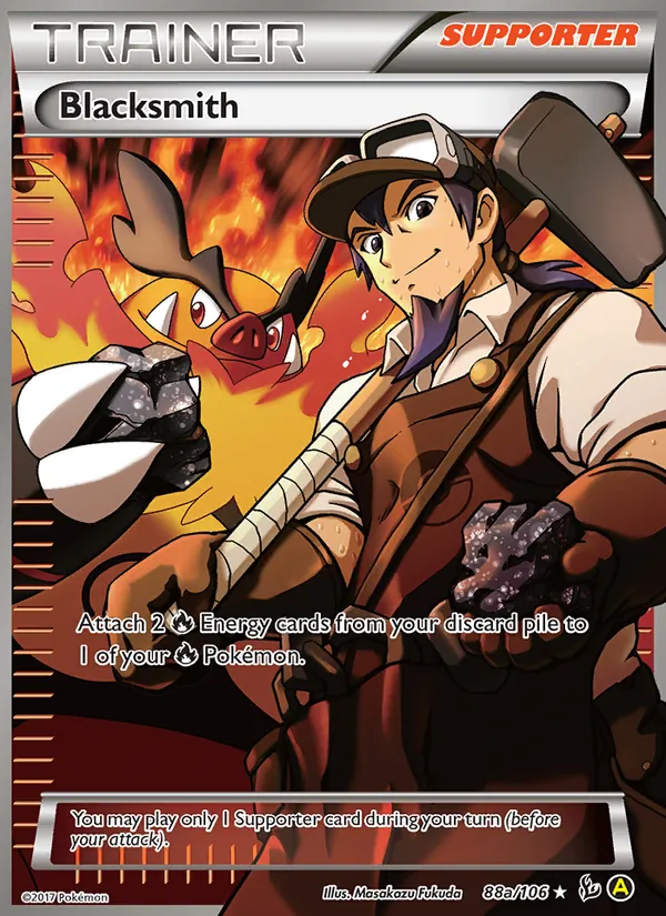 Blacksmith — Flashfire #88a (Pokémon TCG card)