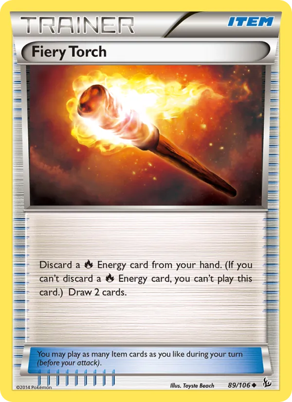 Fiery Torch — Flashfire #89 (Pokémon TCG card)