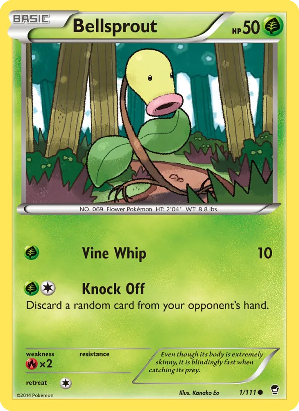 Bellsprout — Furious Fists #1 (Pokémon TCG card)