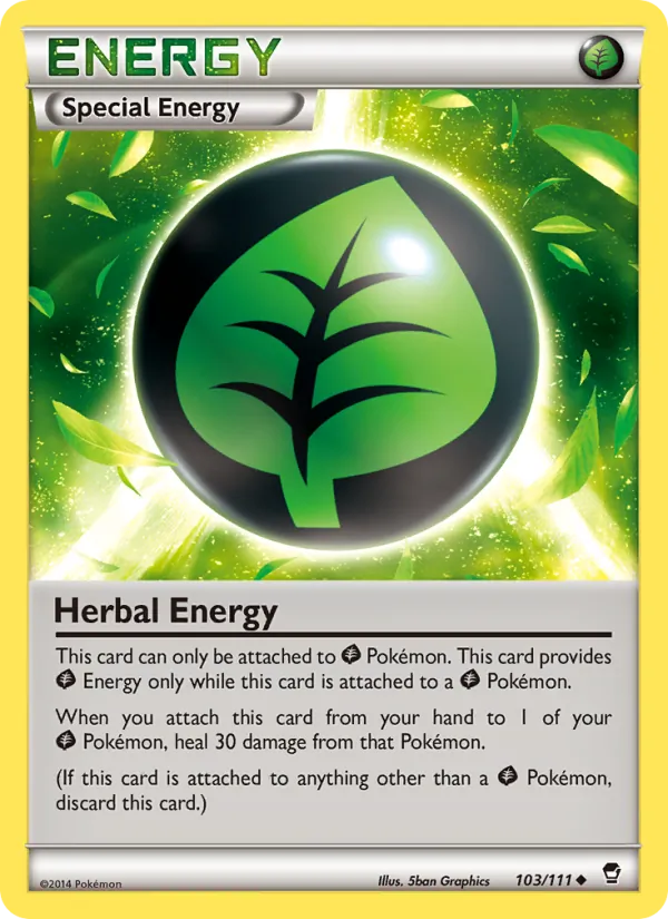 Herbal Energy — Furious Fists #103 (Pokémon TCG card)