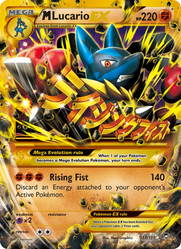 M Lucario EX — Furious Fists #113 (Pokémon TCG card)