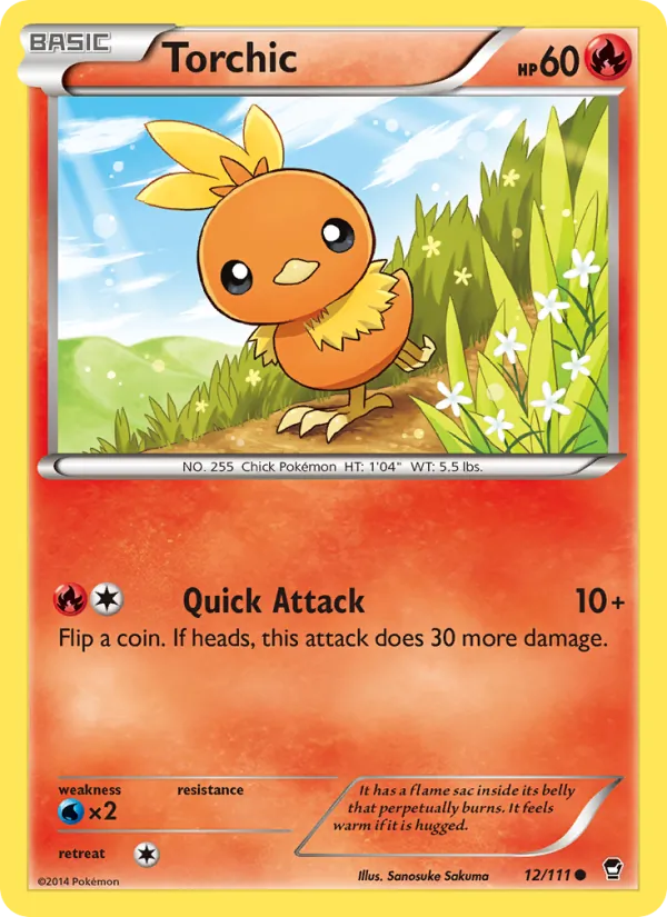 Torchic — Furious Fists #12 (Pokémon TCG card)