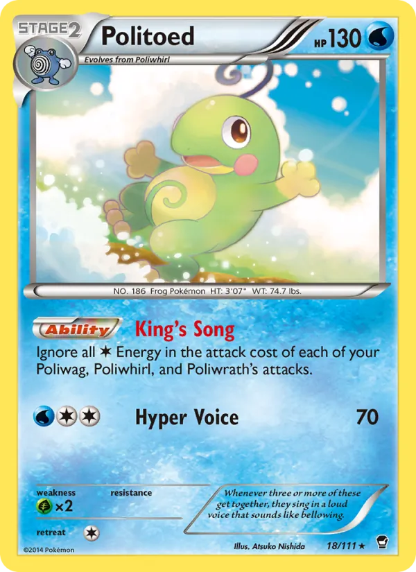 Politoed — Furious Fists #18 (Pokémon TCG card)