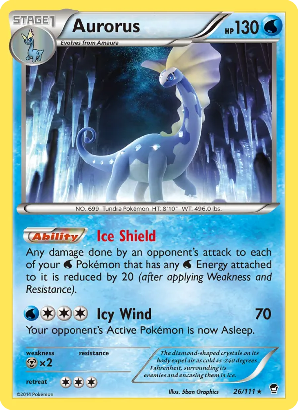 Aurorus — Furious Fists #26 (Pokémon TCG card)