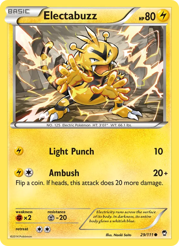 Electabuzz — Furious Fists #29 (Pokémon TCG card)