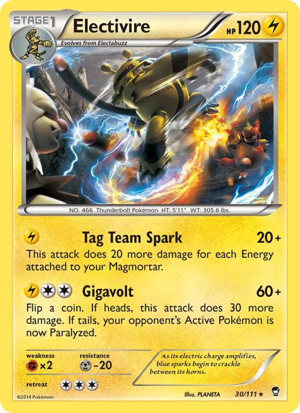 Electivire — Furious Fists #30 (Pokémon TCG card)