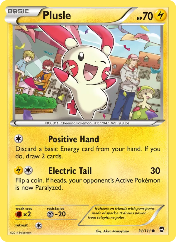 Plusle — Furious Fists #31 (Pokémon TCG card)