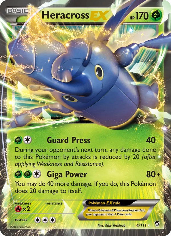 Heracross EX — Furious Fists #4 (Pokémon TCG card)