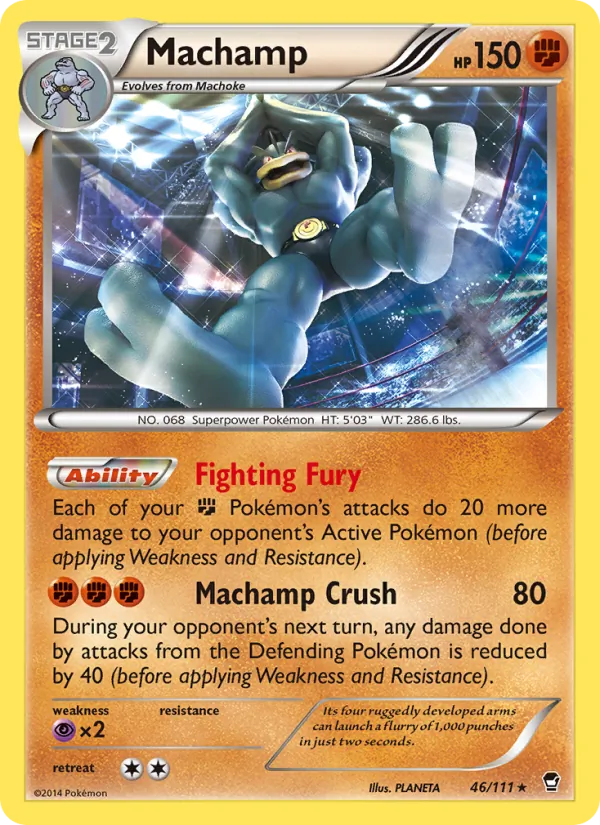 Machamp — Furious Fists #46 (Pokémon TCG card)
