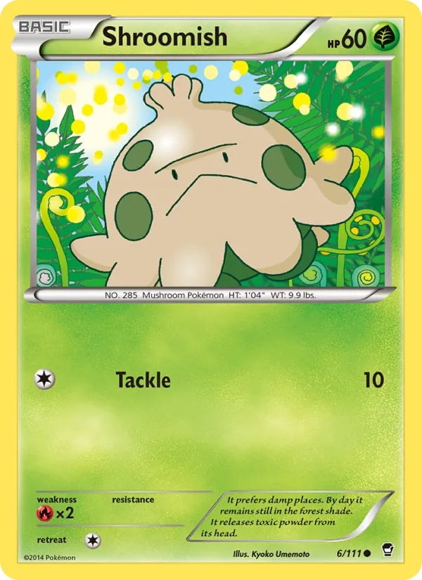 Shroomish — Furious Fists #6 (Pokémon TCG card)