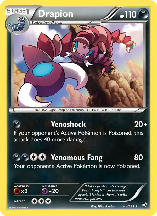 Drapion — Furious Fists #65 (Pokémon TCG card)