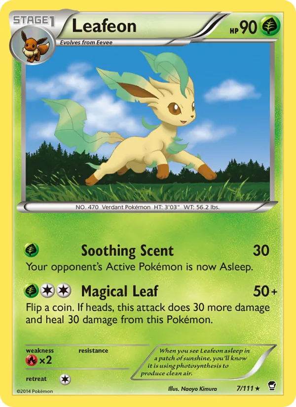 Leafeon — Furious Fists #7 (Pokémon TCG card)