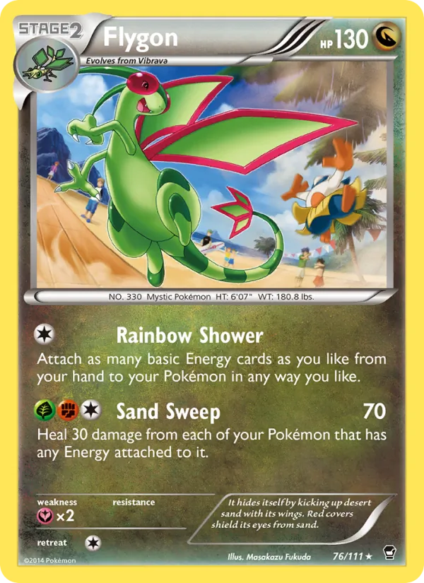 Flygon — Furious Fists #76 (Pokémon TCG card)