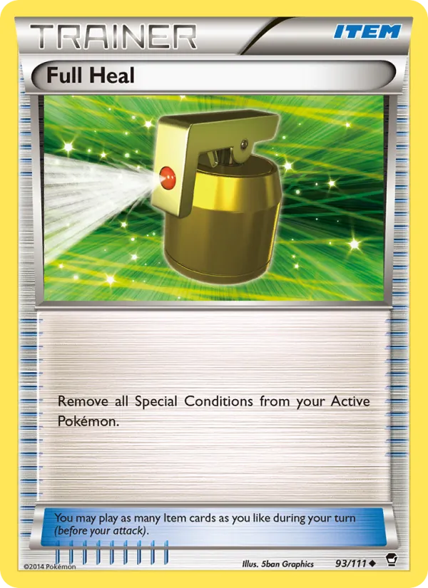 Full Heal — Furious Fists #93 (Pokémon TCG card)