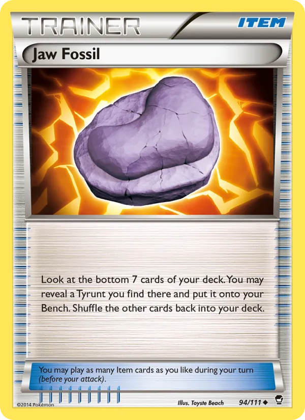 Jaw Fossil — Furious Fists #94 (Pokémon TCG card)