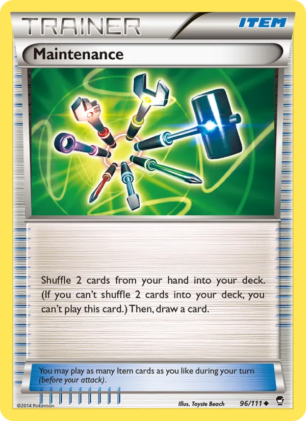 Maintenance — Furious Fists #96 (Pokémon TCG card)