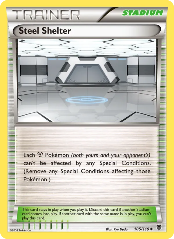 Steel Shelter — Phantom Forces #105 (Pokémon TCG card)