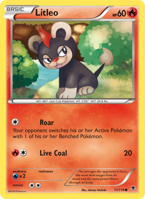 Litleo — Phantom Forces #11 (Pokémon TCG card)