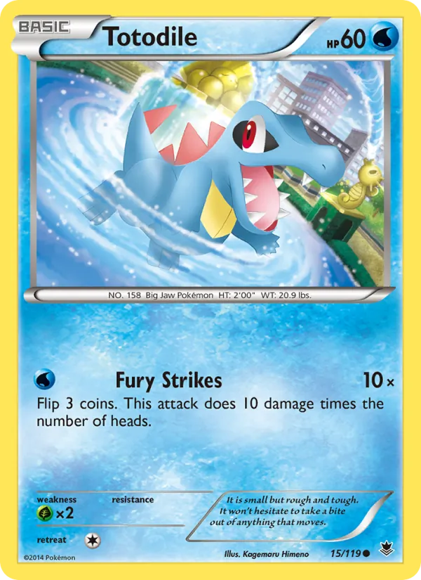 Totodile — Phantom Forces #15 (Pokémon TCG card)