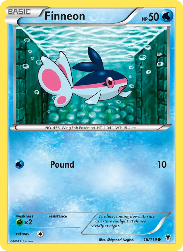 Finneon — Phantom Forces #18 (Pokémon TCG card)