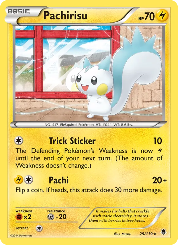 Pachirisu — Phantom Forces #25 (Pokémon TCG card)