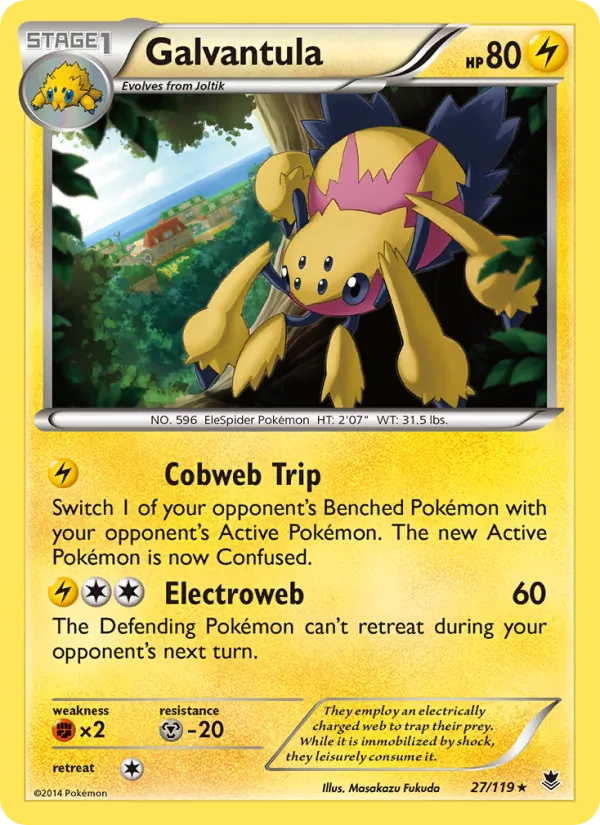 Galvantula — Phantom Forces #27 (Pokémon TCG card)