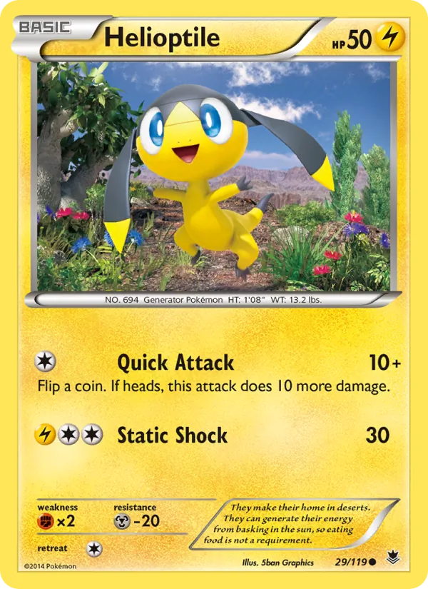Helioptile — Phantom Forces #29 (Pokémon TCG card)