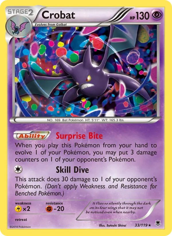 Crobat — Phantom Forces #33 (Pokémon TCG card)