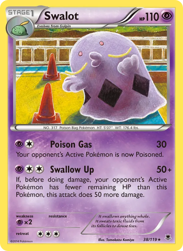 Swalot — Phantom Forces #38 (Pokémon TCG card)