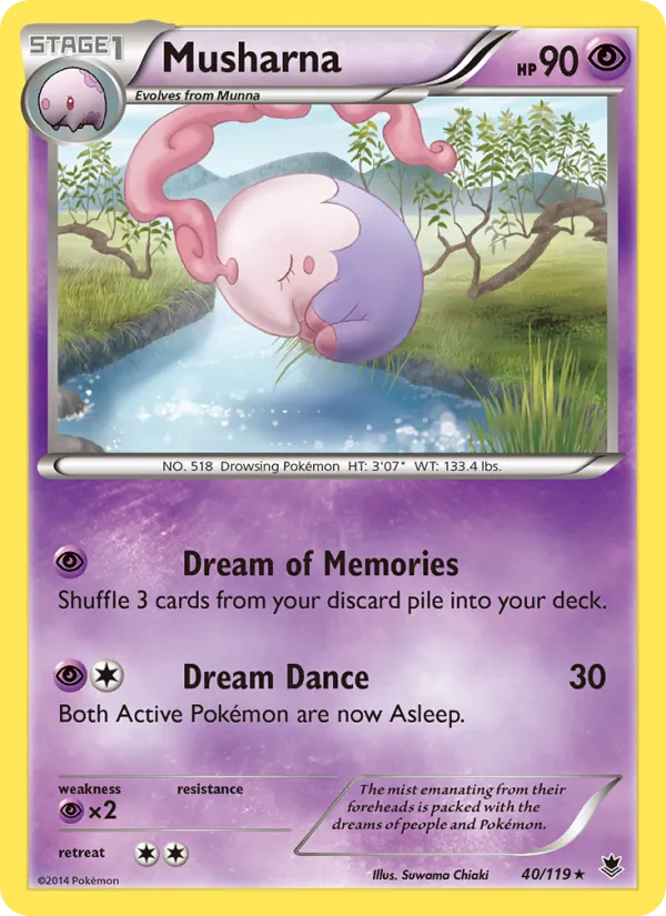 Musharna — Phantom Forces #40 (Pokémon TCG card)
