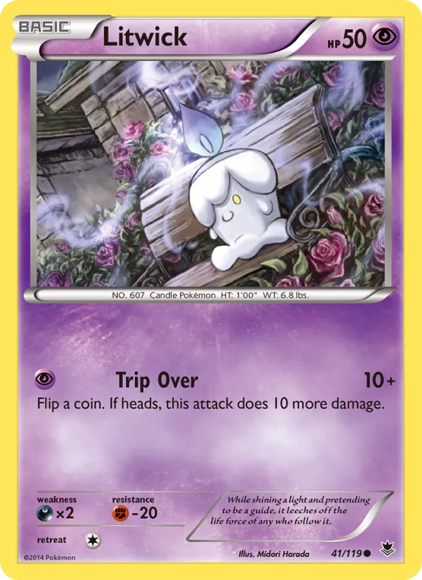 Litwick — Phantom Forces #41 (Pokémon TCG card)